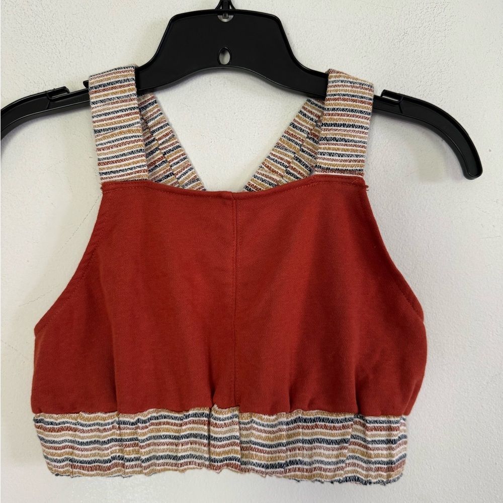 Urban Outfitters Bondi High-neck Cross-back Cropped Top Size S Rusty